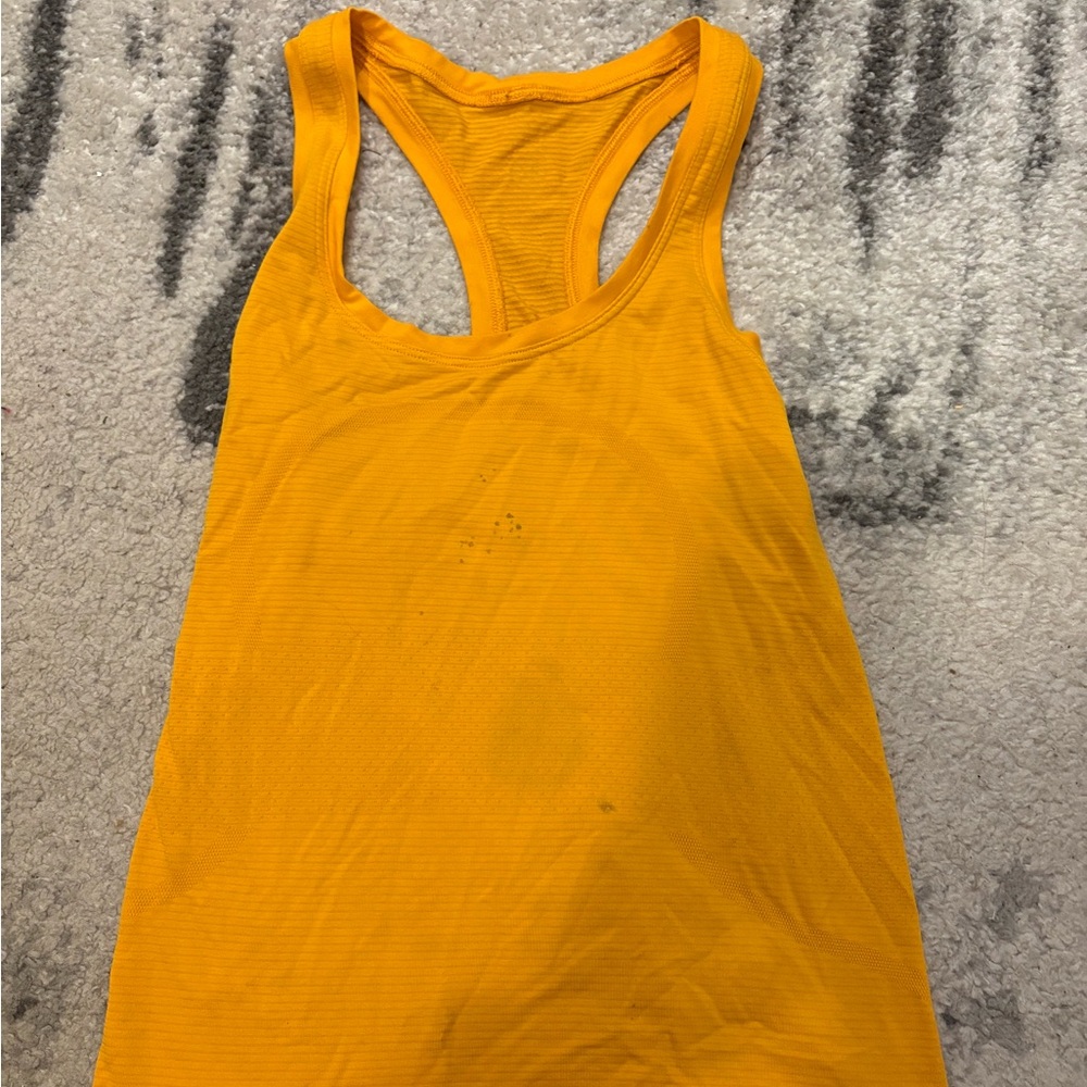 Lululemon Athletica Vibrant Orange Tank Top
